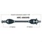 Wide Open Heavy Duty CV Axle for ARCTIC HD REAR L/R 400/450/500/550/650/700/1 ARC-6003HD - alternate 1